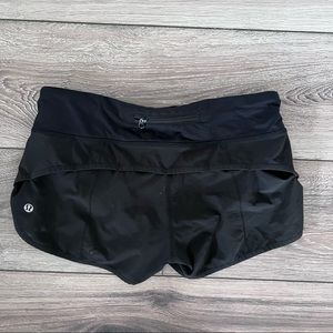 Lululemon black athletic workout shorts